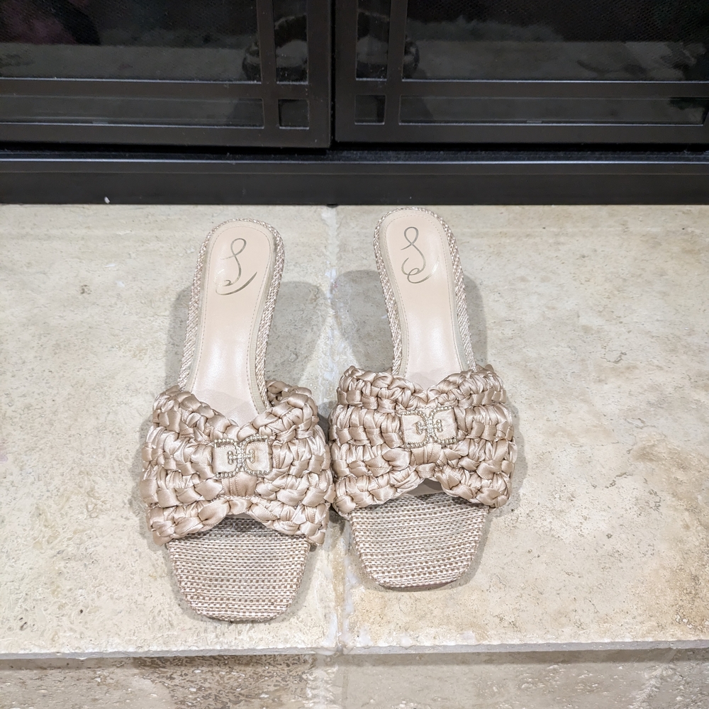 Sam Edelman Tan Woven Sandals